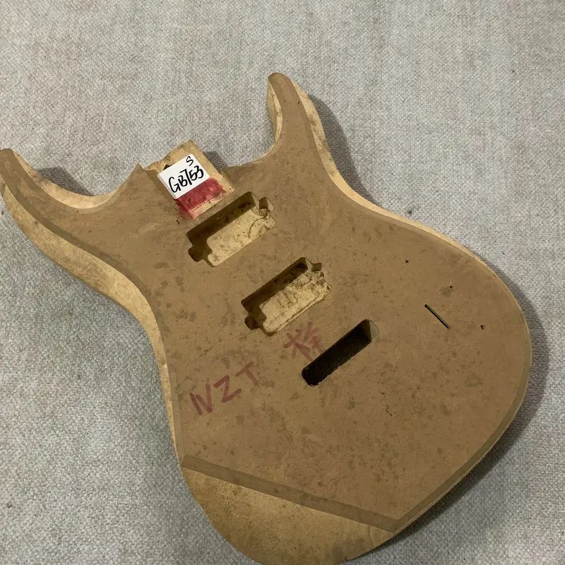 Unfinished Electric Guitar Body  Solid Basswood With Synthetic wood DIY Guitar Parts Replace Accessories  GB753