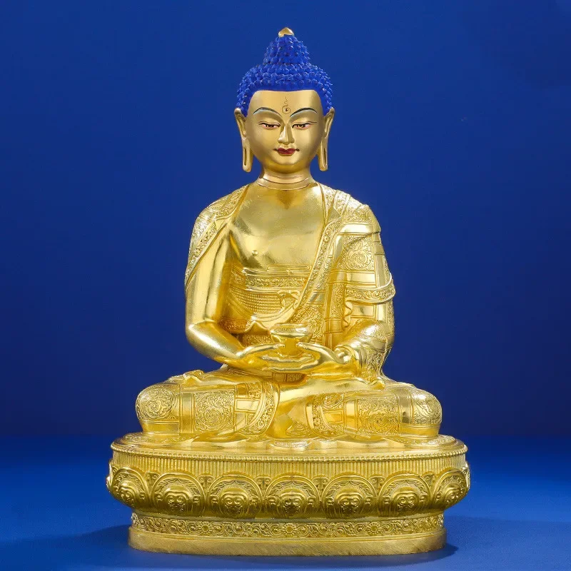 Amitabha Buddha statue pure copper gilded Tibetan tantric Buddhist temple ornaments 5 inch 7 inch 10 inch Sambo Buddha statue.