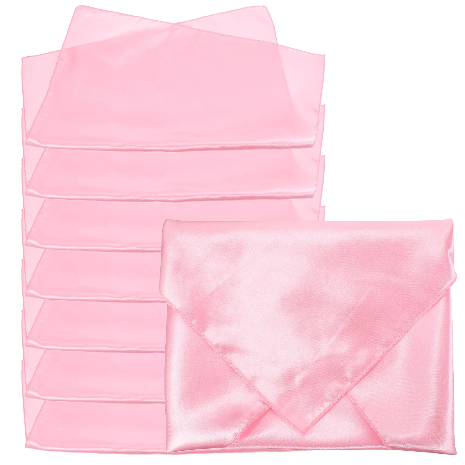 

8Pcs Cloth Napkins Soft Washable Satin Dinner Napkins for Party Wedding Festival Table Use Reusable Water Absorption