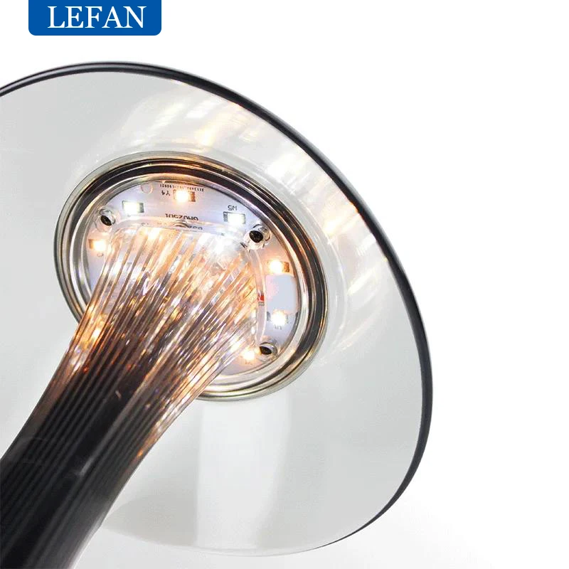 Protection Eyes LED Table Lamp USB Charging Dimmable Smart Touch Switch Bedside Lamps Transparent Crystal Creative Table Light