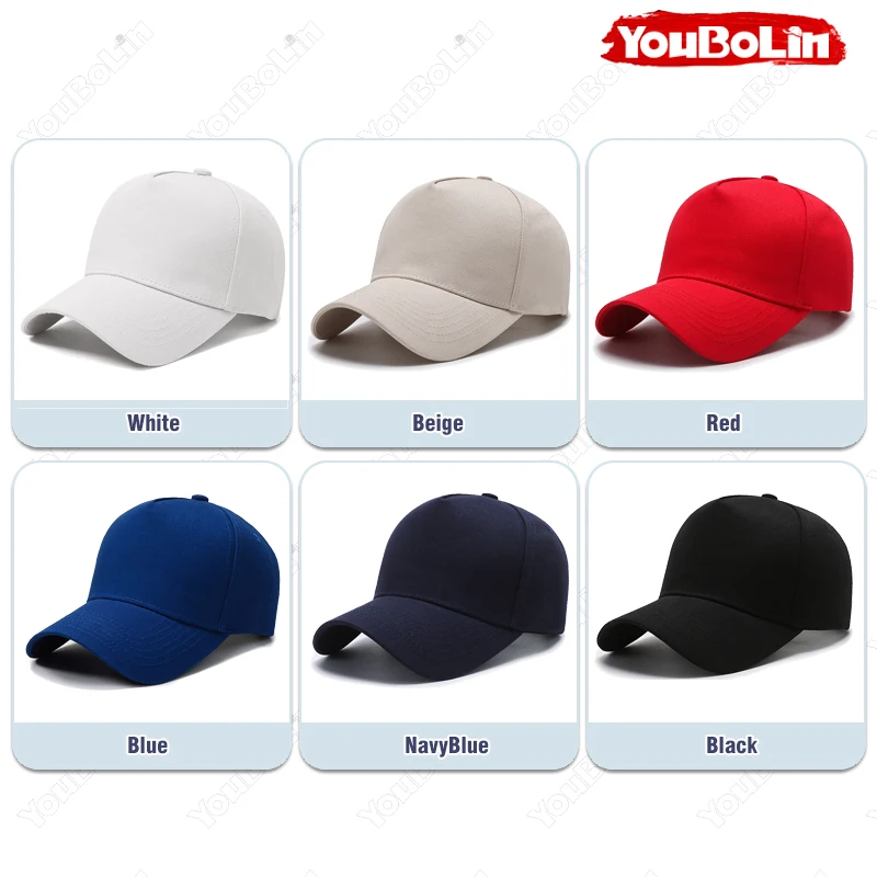 Baseballkappe Hochwertige Einfarbige Baumwoll-Trucker-Mütze Klassische Outdoor-Freizeit-Sport-Sonnenhüte Dad Caps – Detail 3