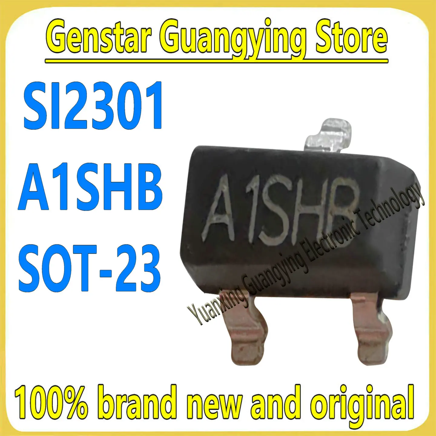 (50 Pieces) SI2301 SI230I A1SHB AISHB SOT-23 2.3A/20V P-channel MOSFET Field Effect Tube 100% Brand New and Original