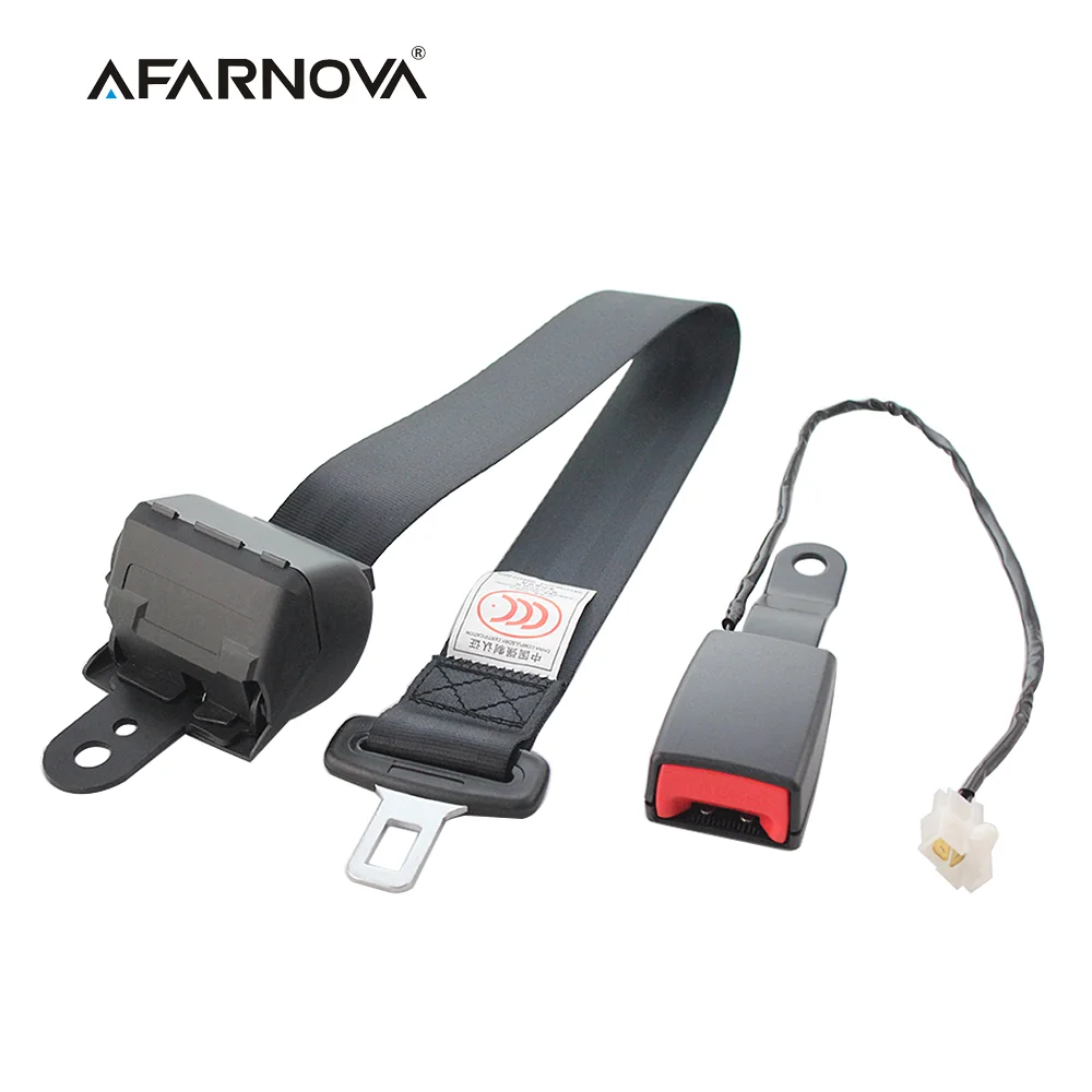 

Universal Car Safety Belt 3 Point Automatic Adjustable Seat Belt with Cam Lock Retractable Safety Strap Car With Warning