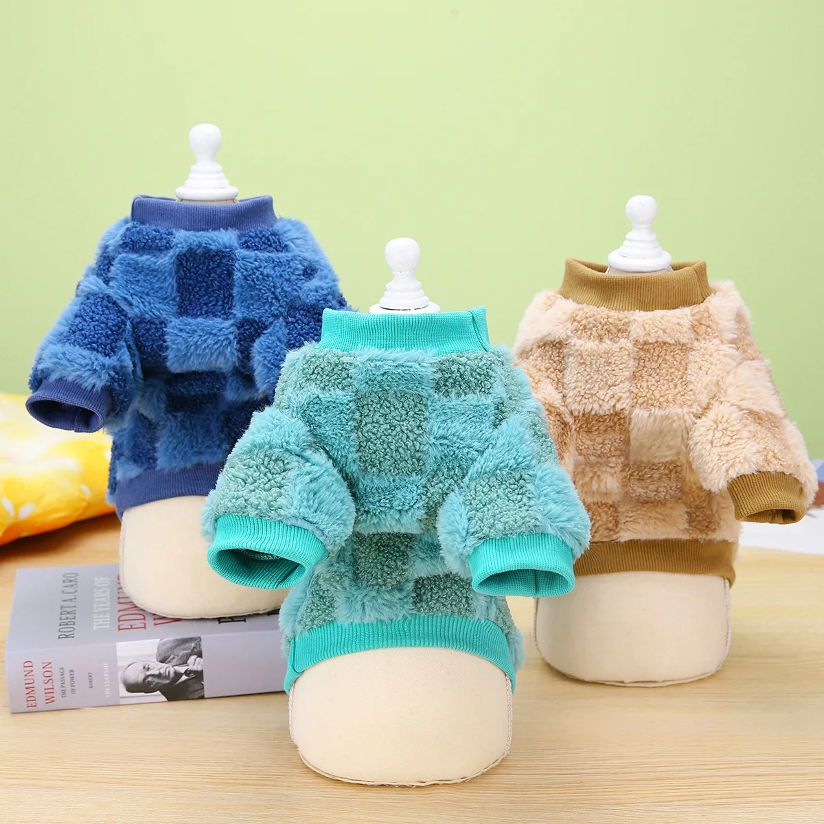 Autumn Winter Pet Dog Cat Clothes Warm T Shirts Dog Jacket Fleece Clothing for Small Dogs Sweater Poodle Chihuahua Yorkie Coat