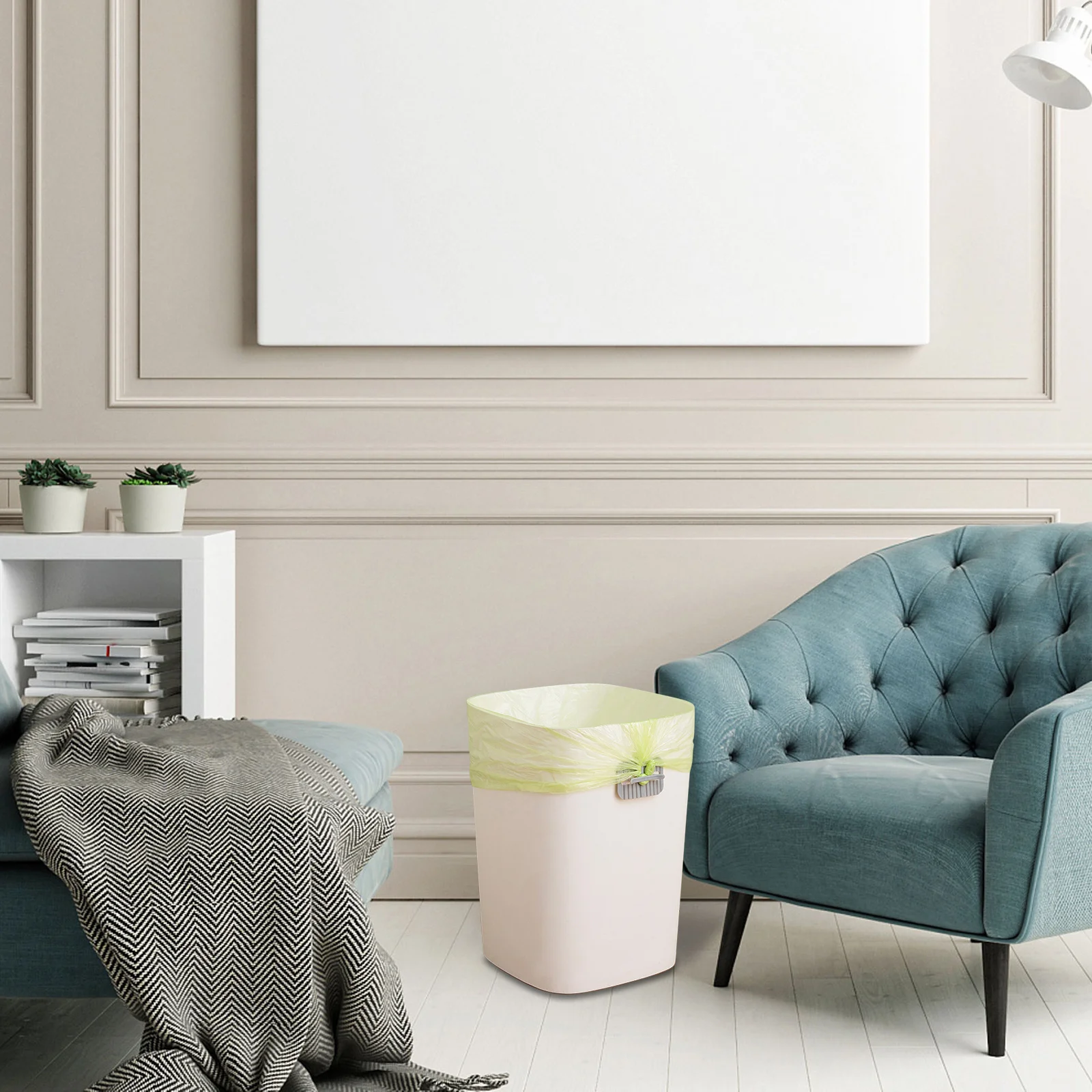 16 قطعة كيس النفايات مقاطع مكافحة زلة تثبيت المشابك ل سلة المهملات سلة المهملات حامل المطبخ مكتب المنظم المشبك #3