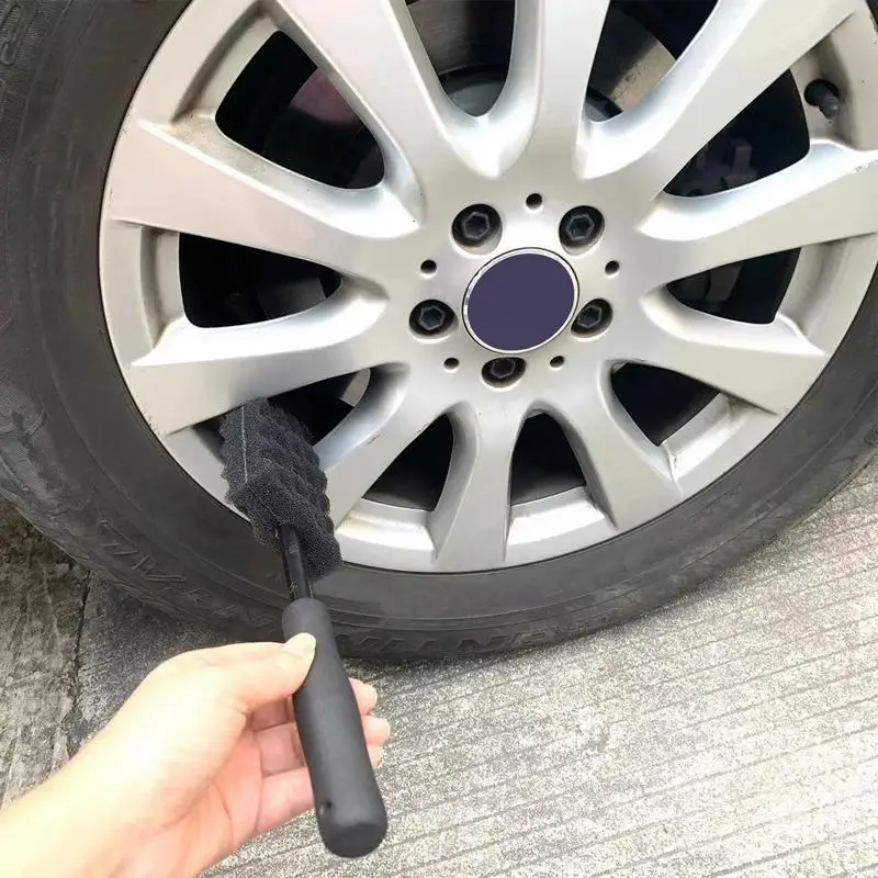 Long handle Car Wheel Brush Soft Wheel Rim Brush Car Wash Tire Cleaning Brush Wheel Brush Rim Brush for Car Cleaning Accessories