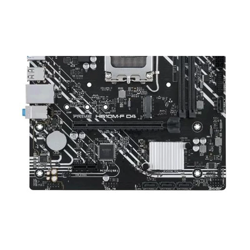 Placa-mãe usada para PRIME H610M-F D4, LGA 1700, DDR4, 64GB, M-ATX para Intel H610 Desktop Mainboard, SATA III, USB 3.0