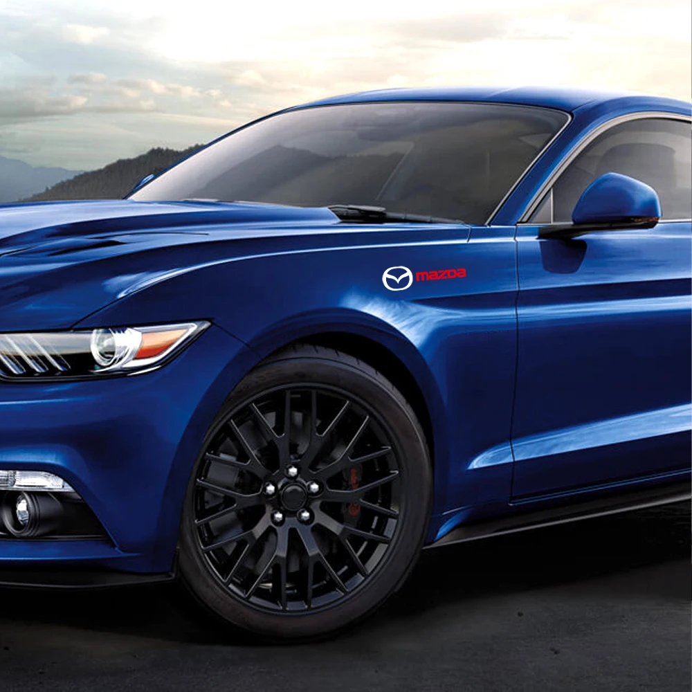 2/4 قطعة سيارة ملصق الجسم مرآة الرؤية الخلفية الجذع الديكور مائي لمازدا Axela Atenza CX-3 CX-4 CX-5 CX-8 CX-7 CX-9 Demio MPS RX7