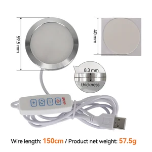 Kit de lâmpada led para laboratório bambu, kit de luz ajustável, peças de luz led, modelo diy, branco/frio/luz quente sem revestimento da lâmpada 001 12 principais vendas luminaria bambu chao - №3