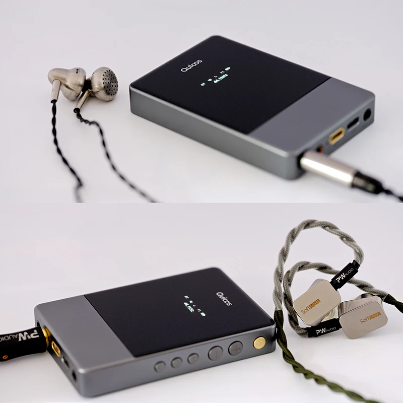 Quloos MUB1 Bluetooth Protable USB DAC Headphone Amplifier AMP 4*CS43131chips 1100mW Out put power LDAC/APTX 3.5/4.4mm