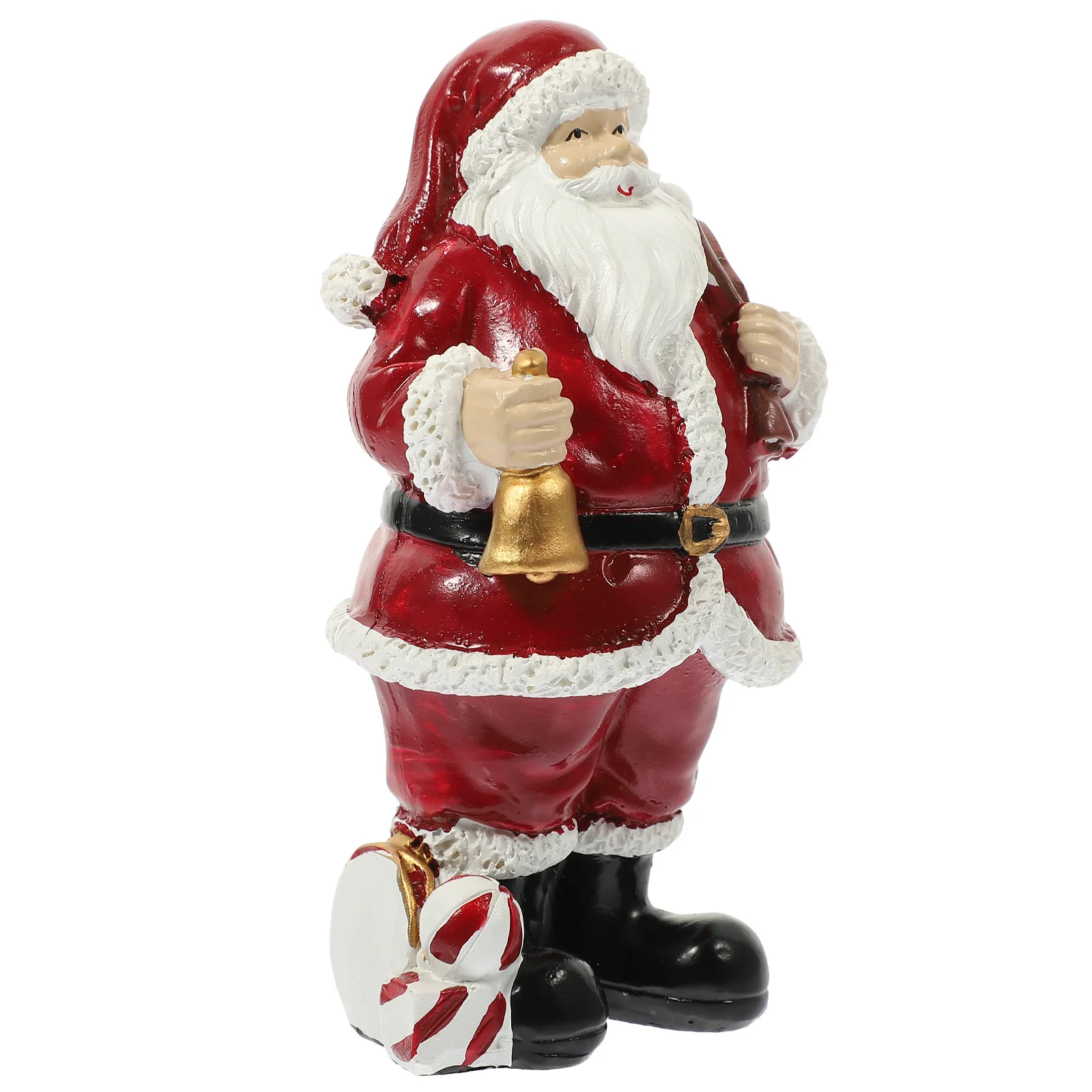 

Christmas Santa Decoration Resin Craft Statue for Xmas Party Home Room Floor Table Display Festive Atmosphere Ornament