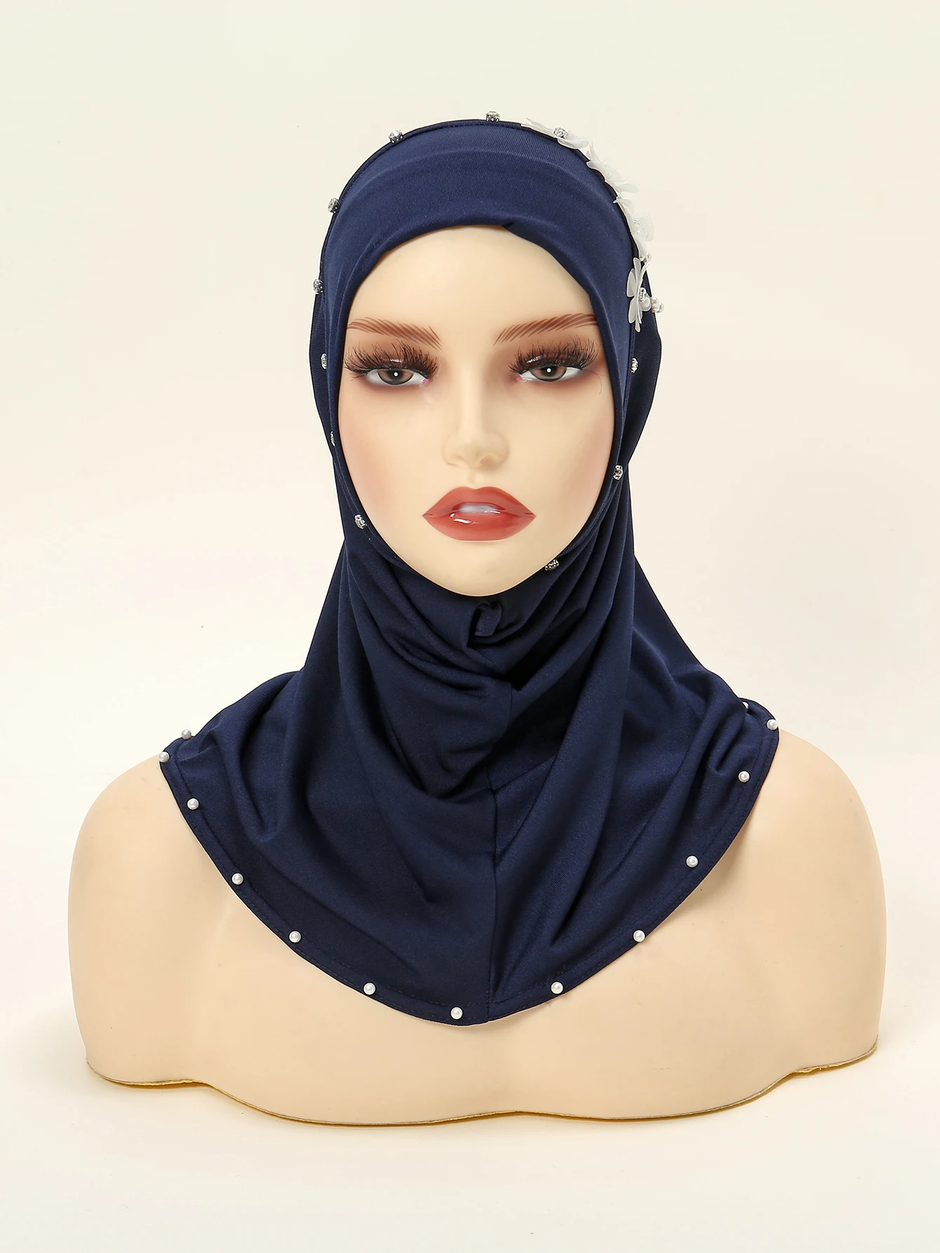 Beeding Instant Hijab Muslim Headcover For Women Solid Color Undercap Summer Hotsale Famale Turban 50*40cm