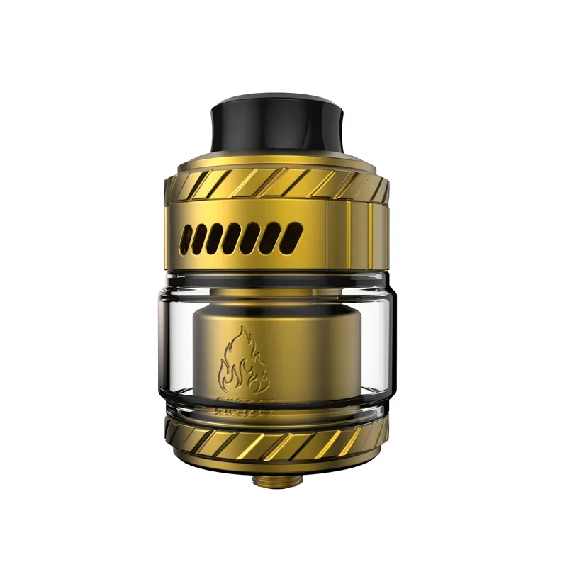 Cigarros eletrônicos atomizador Thunderhead Criações Blaze Max RTA 30mm de diâmetro 5,5ml/7ml de capacidade tanque Vape de bobina dupla