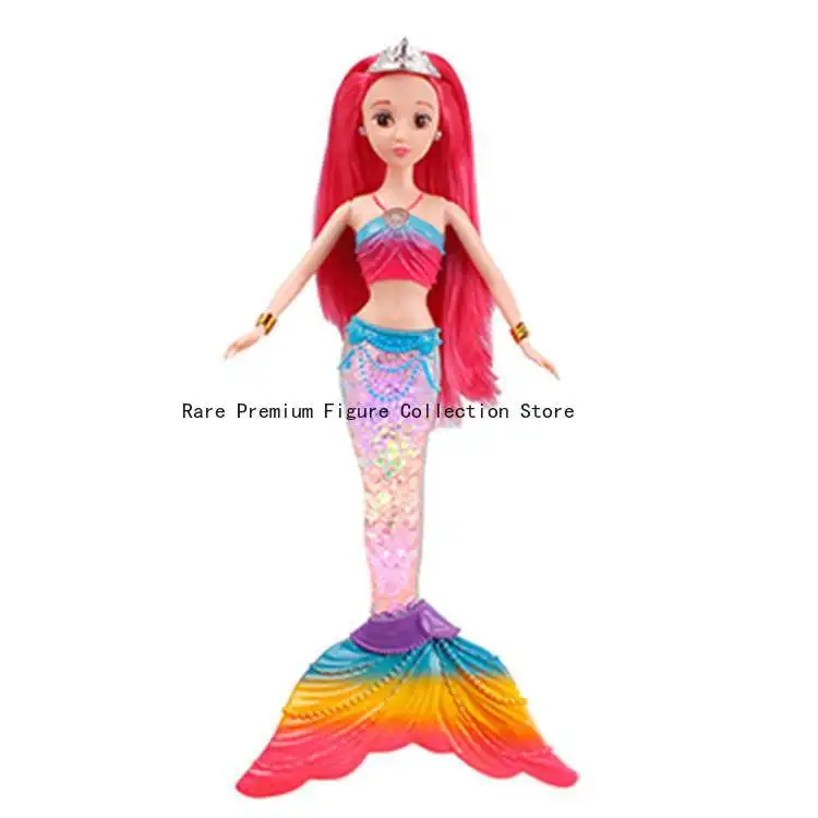 Nuovo arrivo set regalo bambola principessa sirena con luci colorate e musica - regalo di compleanno perfetto per ragazze, bambini, giocattolo per bambini