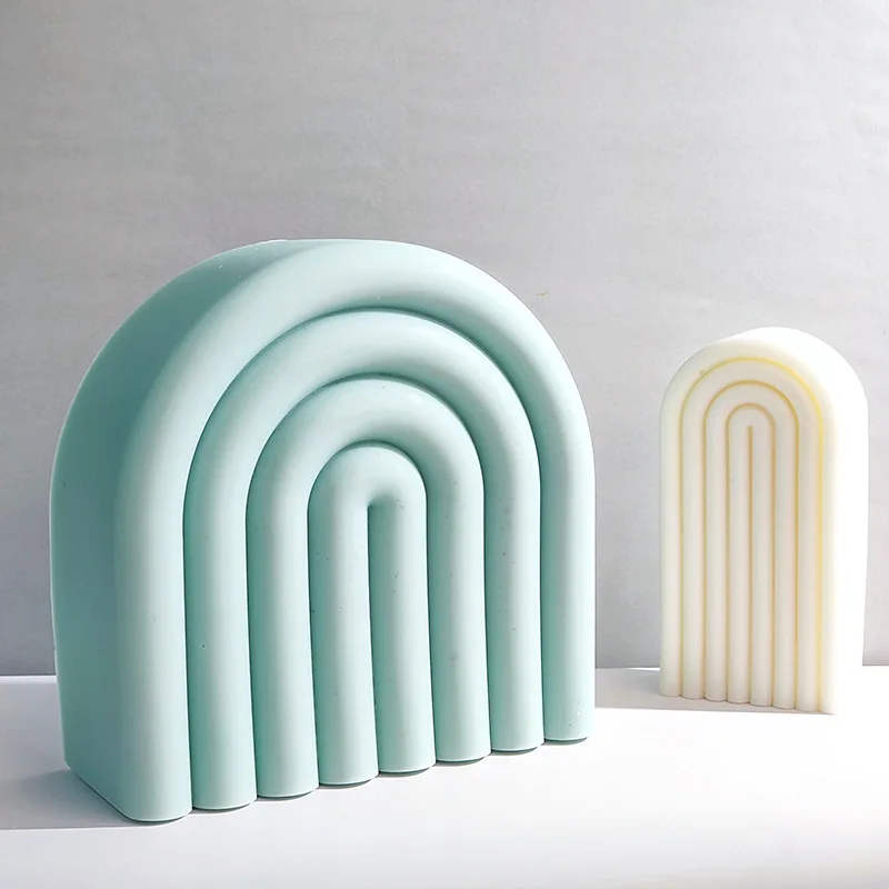 

Large U-shaped Arch Candle Mold Rainbow Bridge Candle Molds Plaster Ornament Silicone Mold Soap Mold Home Decor Handmade Gifts