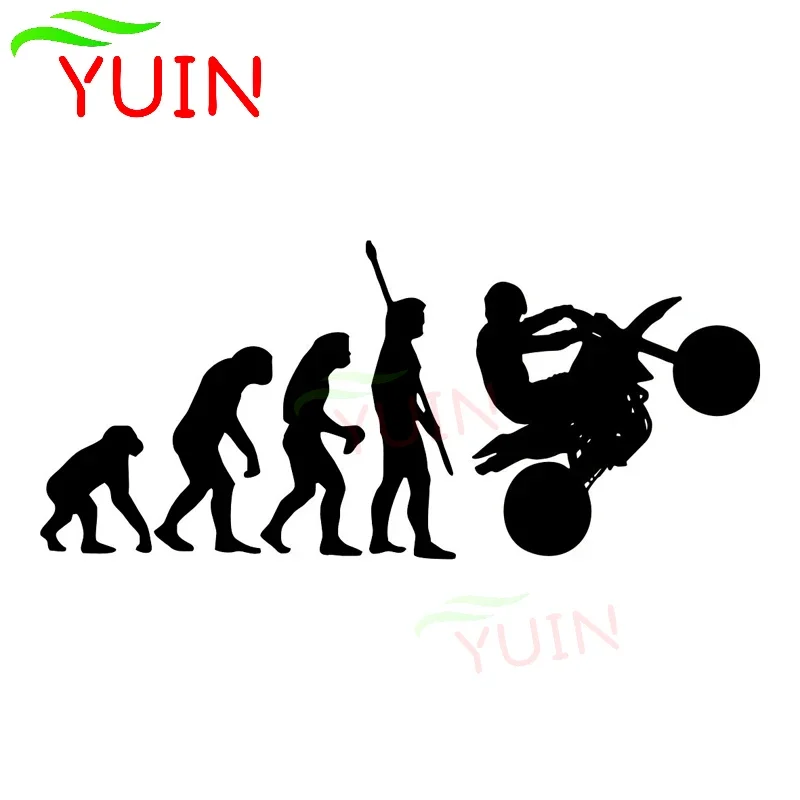 

Car Sticker Fashion Human Evolution Motorcycle Decals Auto Parts PVC Body Bumper Decoration Waterproof Sunscreen Exquisite Decal