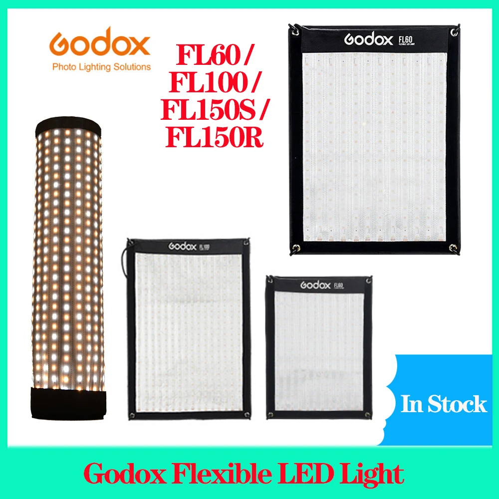 

Godox FL150S FL150R FL100 FL60 Flexible LED Light Rollable Cloth Lamp 150W/100W/60W APP Remote Control Photo Video Fill Lighting