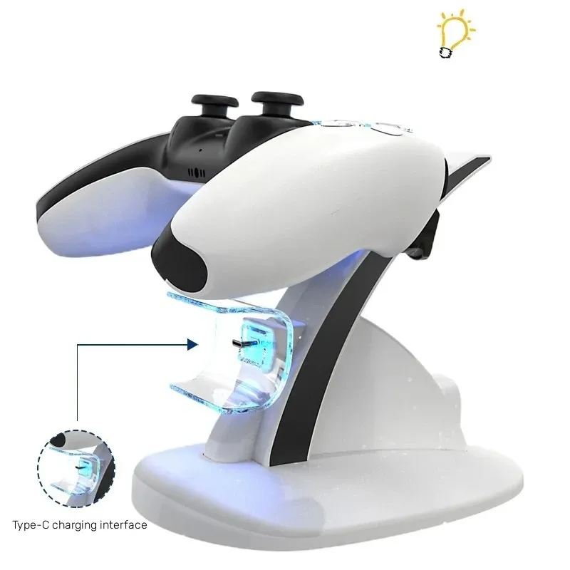 FOR PS5 controller charger TYPE-C charging stand base doking station cradle for playstation ps5 accessopries
