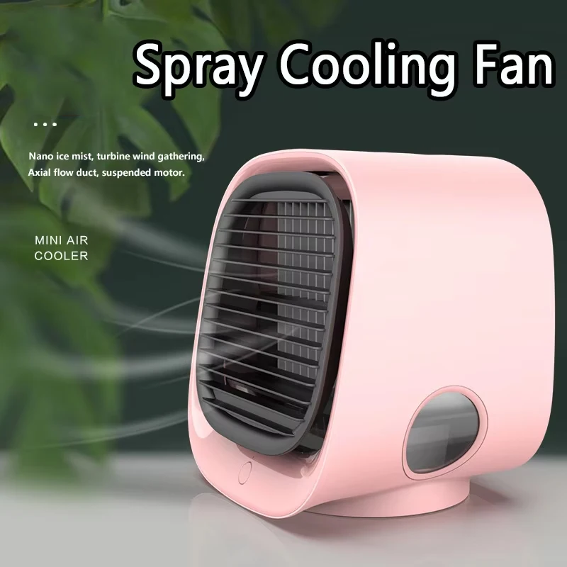 

Refrigeration Spray Cooling Fan Student Dormitory Humidification Electric Fan Office Desktop Mobile Small Electric Fan