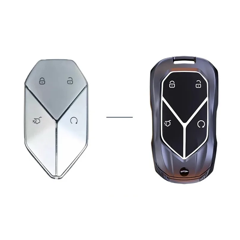 Zinc Alloy Car Key Case Cover For BYD Formula Leopard 5/8 Racing Style Custom Key Accessories