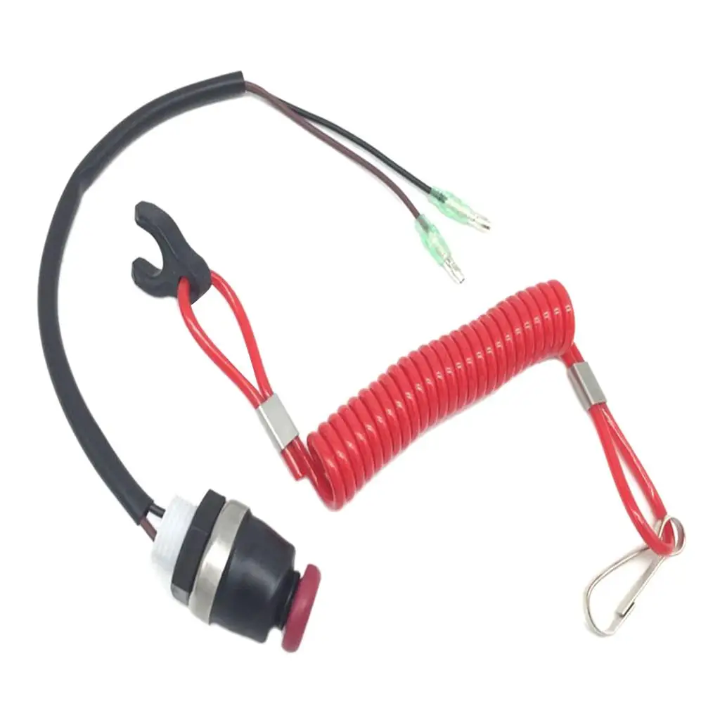 Motocicleta Scooter ATV barco motor Kill Stop interruptor cable de sujeción cordón accesorios para