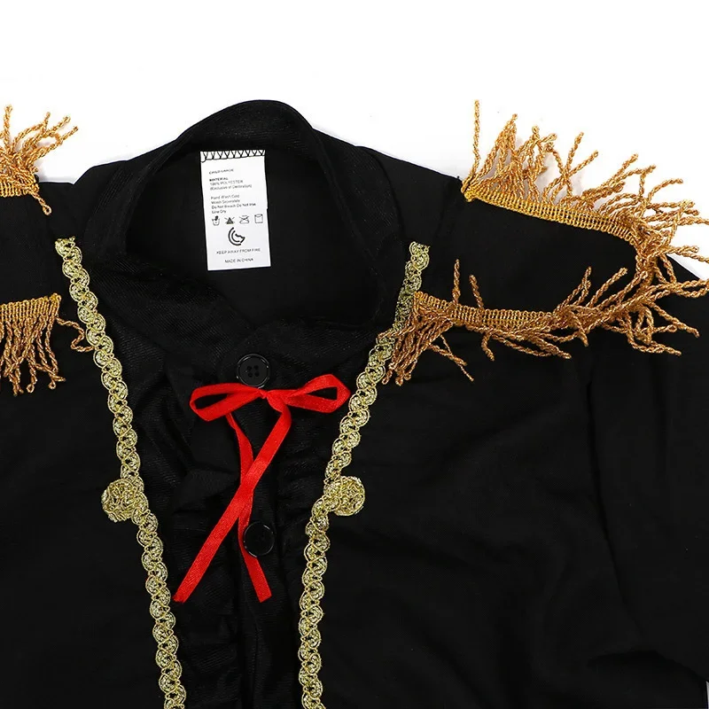 ZA01 Costumi di Carnevale di Halloween di alta qualità per bambini spagnoli matador cosplay vestito da toro spagnolo per ragazziZa0@