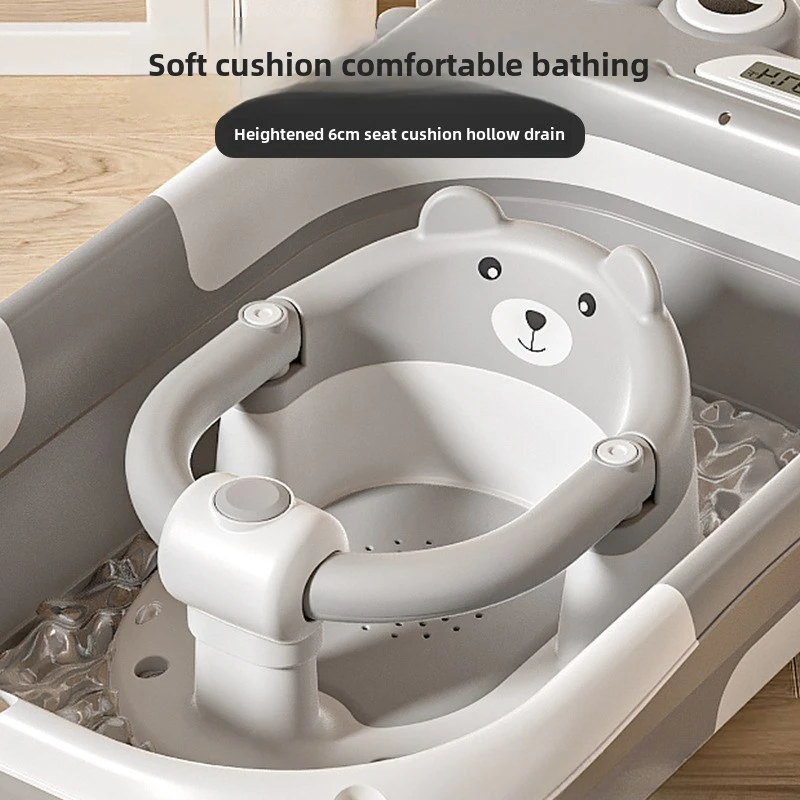 New Baby Seat Children Bath Artifact Can Sit Baby Bath Chair Bath Tub Bracket Non-slip Stool Free Hands