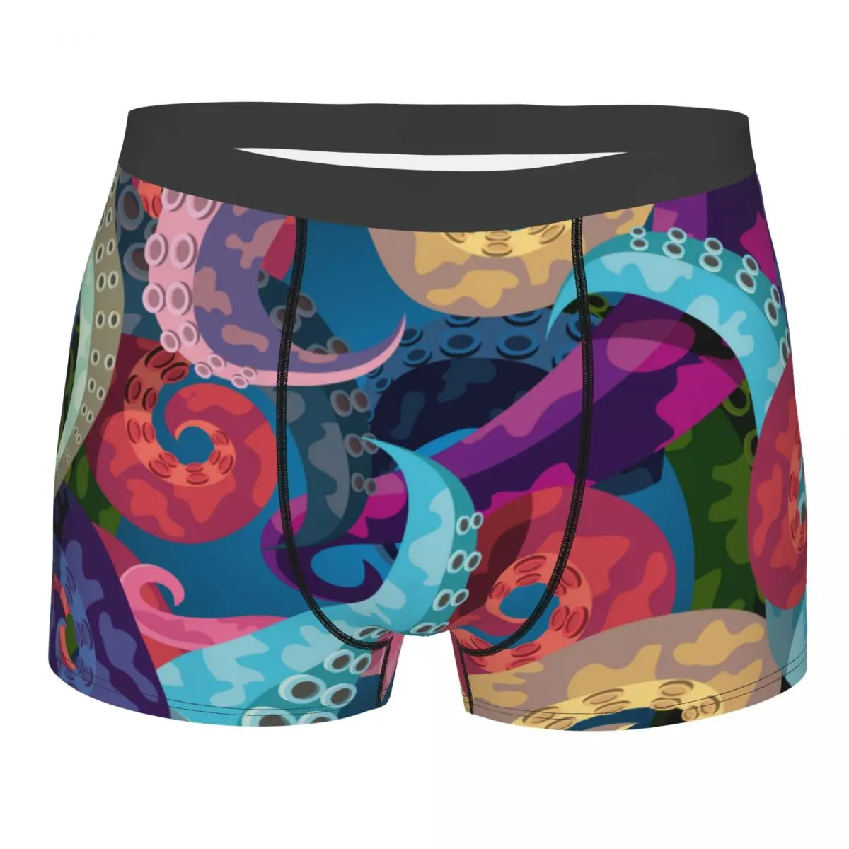 Boxer Men Underpants Octopus Tentacles Colorful Men's Panties Shorts Breathable Mens Underwear Briefs Sexy Boxers