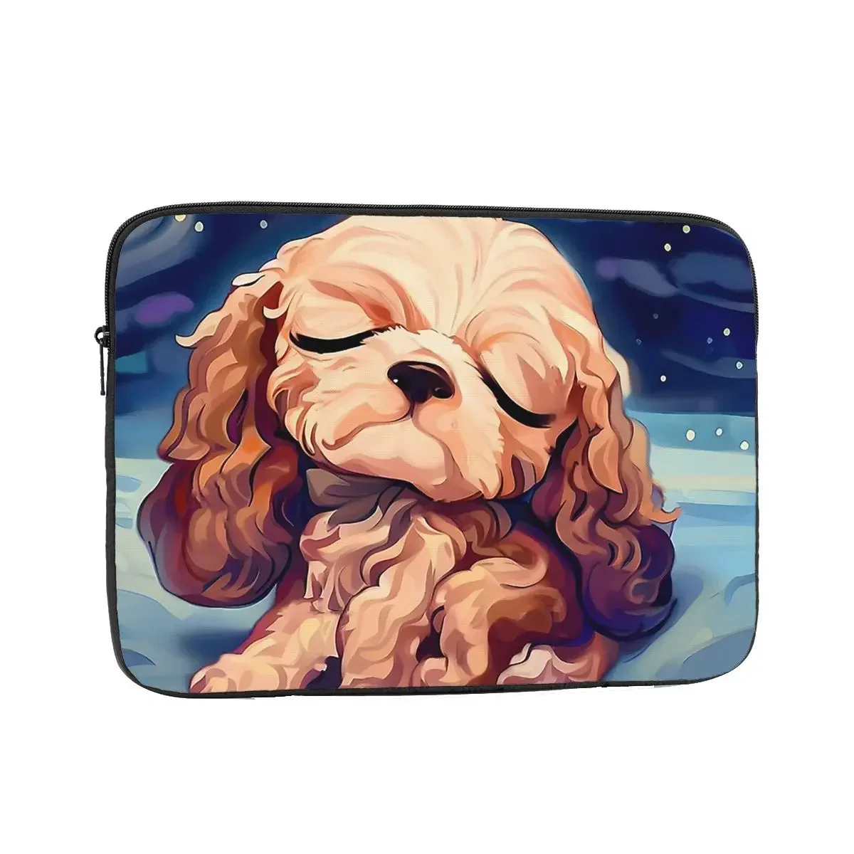 Cocker Spaniel Starry Night Notebook Laptop Bag Case 10 12 13 15 17 Inch Notebook Sleeve Cover Bag Tablet Shockproof Case Bag