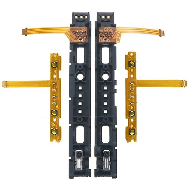 - Replacement LR Slide Left Right Slider Rail With SL SR Flex Cable For Nintend Switch NS Joy-Con Joycon Controller -