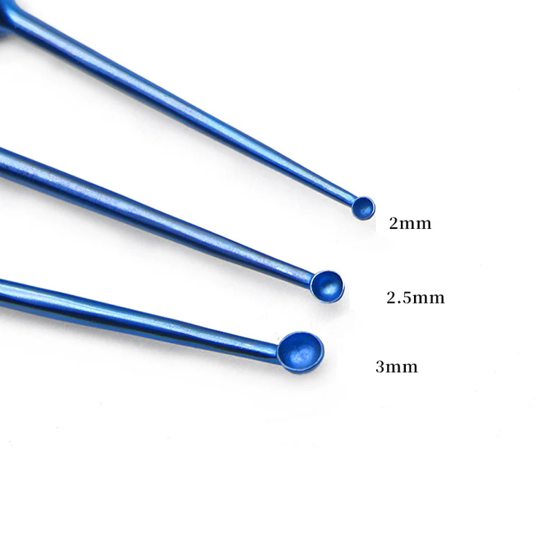 마이크로 안과용 기구, 부드러운 사마귀 큐렛, 의료용 이중 머리, 족저선, 피부과 수술 도구