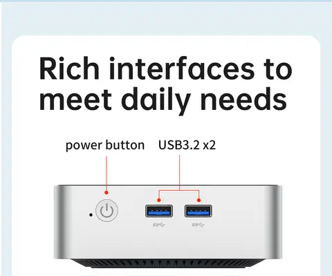 SZBOX Z43 AMD Ryzen 3 4300U Mini PC Windows 11 Pro 2*DDR4 2*M.2 SSD WiFI6 BT5.3 2.5G LAN Destop Office MINI PC Computer