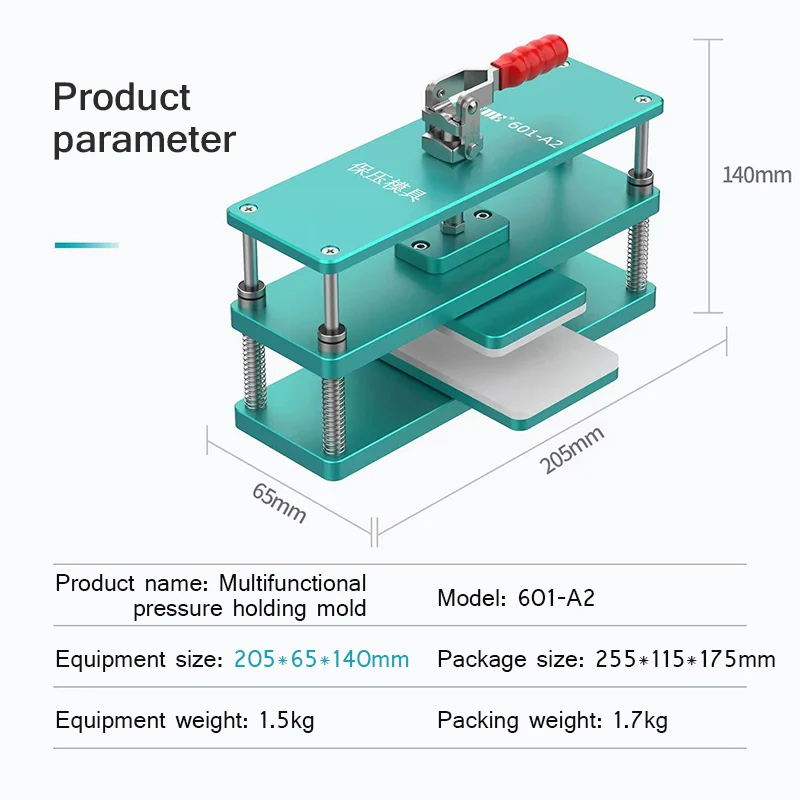 UYUE 601-A2 Universele drukhoudvorm voor mobiele telefoon LCD-scherm Display Roterende achterklep Glasfixatie