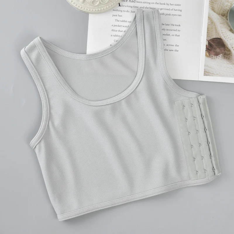 المثليات الرياضية الصدر الثدي الموثق عبر المحاصيل الأعلى شقة الثدي الموثق ليه مشد تمتد الجسم تشكيل مشبك تومبوي الصدرية تانك