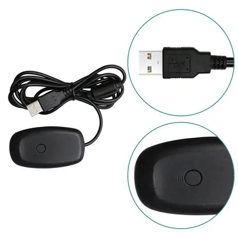 Better Quality For Xbox 360 Wireless Gamepad PC Adapter USB Receiver Supports Win7/8/10 System for Microsoft Xbox360 Controller