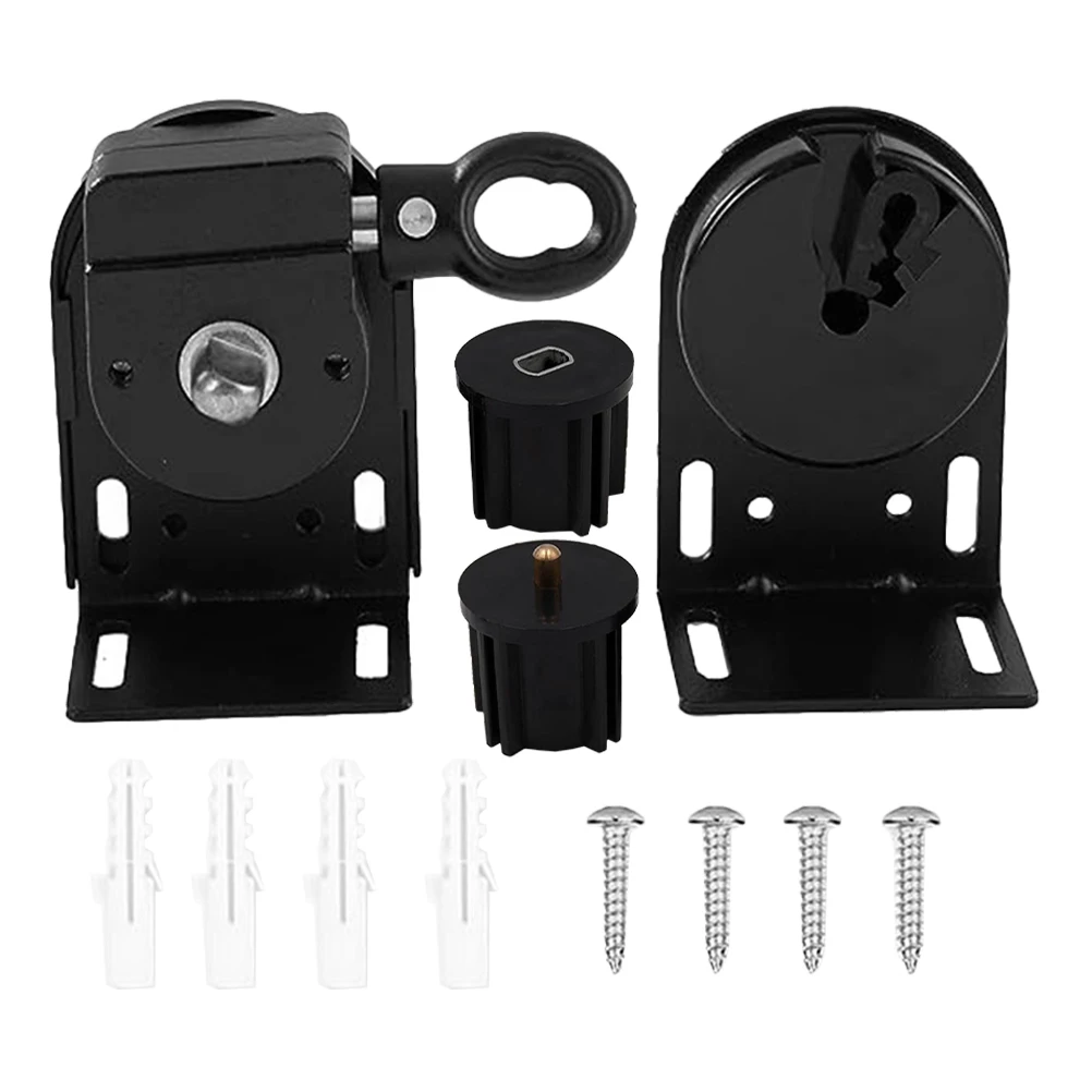 

Roller Blind Lifting Bracket Black Outdoor Windproof Curtains Materials Manual Control FixedBracket EasyInstallation