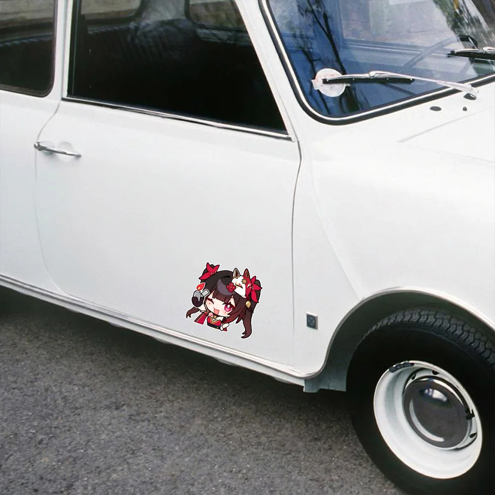 Cute Sparkle Cartoon Car Sticker Whole Body Window Windshield Decal Gaming Honkai Star Rail New Styling Vinyl Film Moto Decorate
