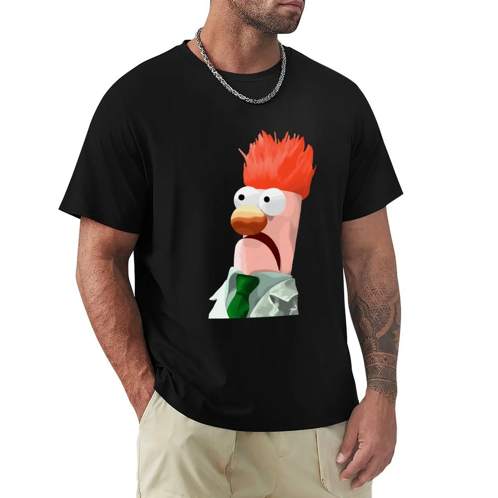 Beaker painting (version 2/2: no background) T-Shirt Sporty Casual Quick Dry T-Shirt