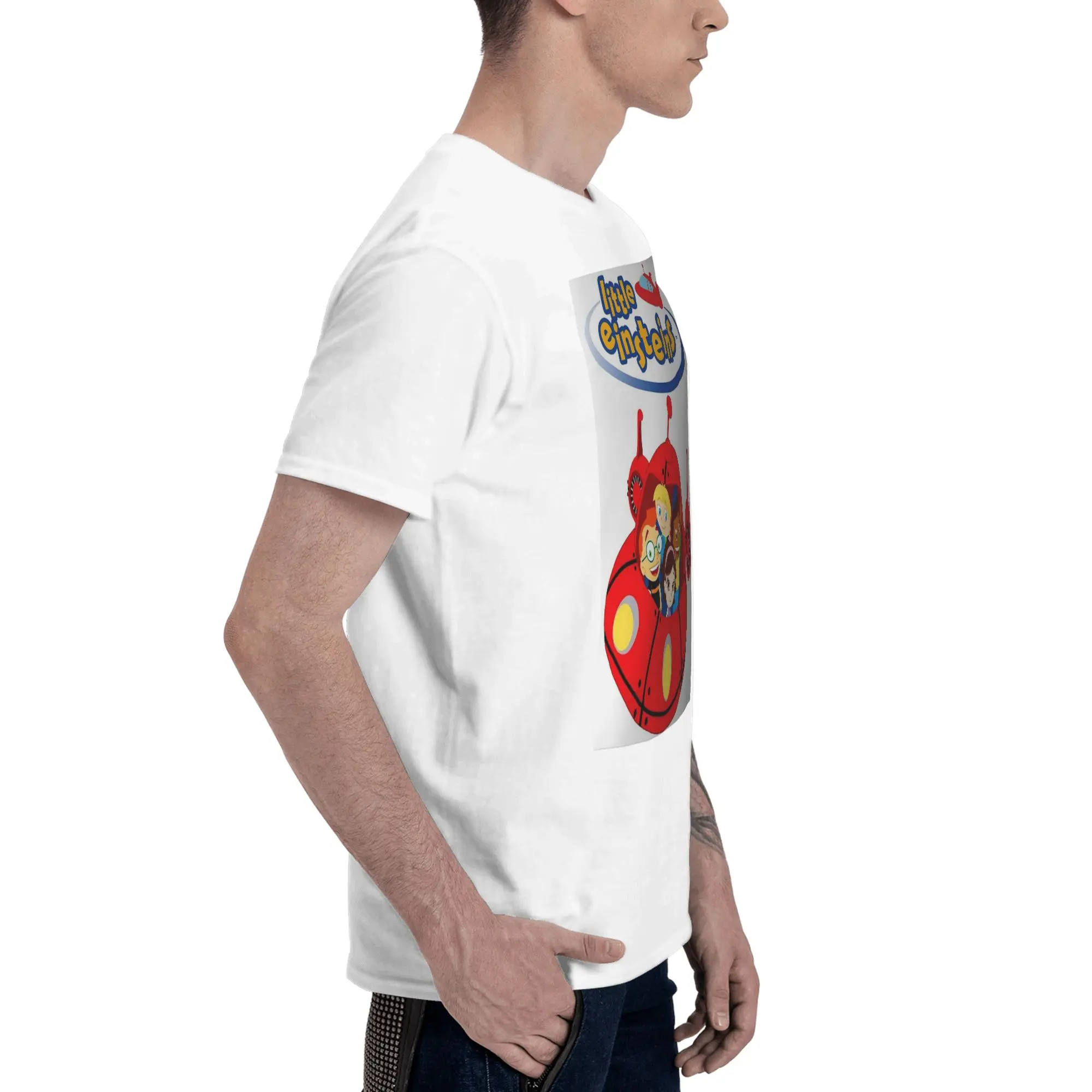 ليتل أينشتاينز الملابس ليتل أينشتاينز Ca الرجال تي شيرت المتضخم تي شيرت الرجال طاقم الرقبة القطن تيز قصيرة الصيف الذكور