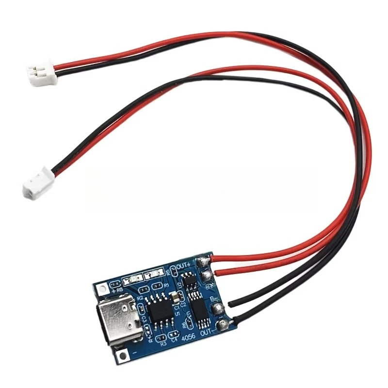 

Модуль питания TP4056 для зарядки литиевых аккумуляторов 18650 1А с интегрированной защитой Type-C от перегрузки по току, 10 шт.