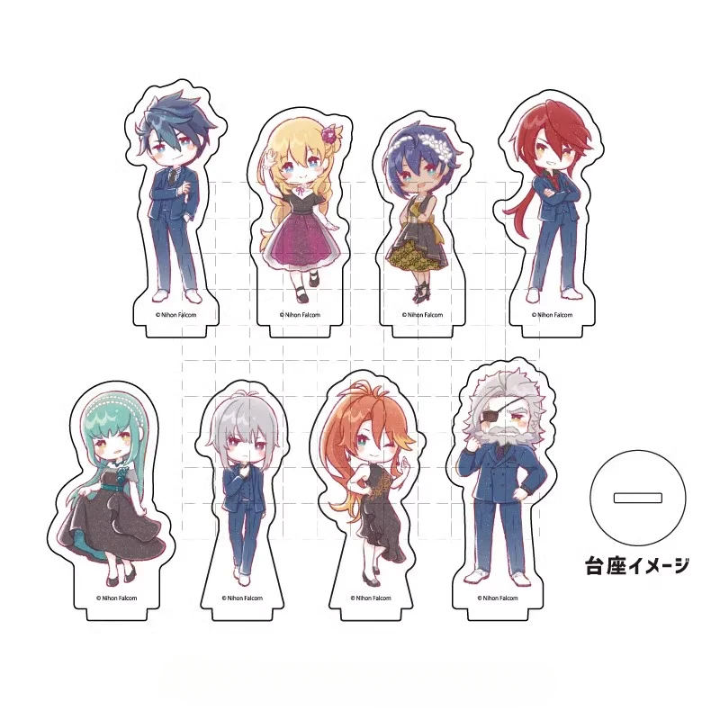 

Game Quatre Salision Aaron Wei Agnes Claudel Schwarzer Risette Acrylic Stand Doll Anime Figure Model Plate Cosplay Toy for Gift