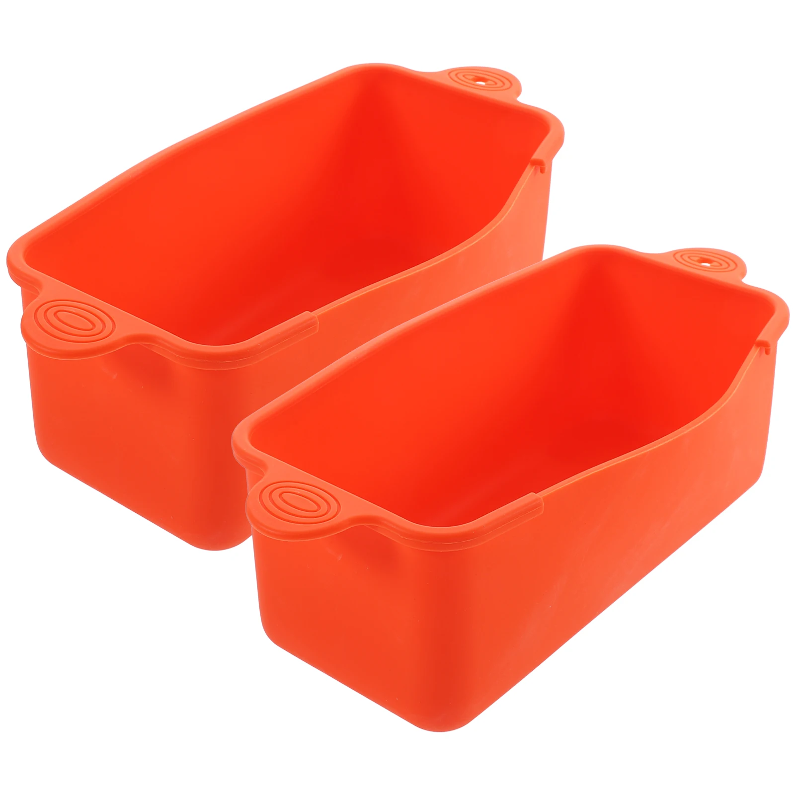 

2pcs Silicone Cup Liners Reusable Silicone Drip Pan Liner Oil Drip Pan Kitchen BBQ Tool Camping Supplies Orange