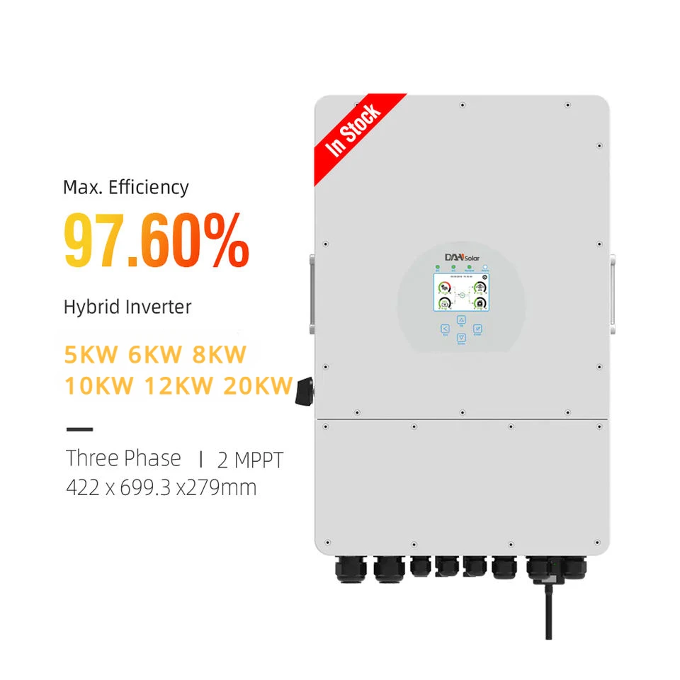 

Deye Hybrid Inverter IP65 Wall-mounted 5KW 6KW 8KW 10KW 12KW 20KW Three Phase 2 MPPT Commercial High Voltage Battery Solar Power