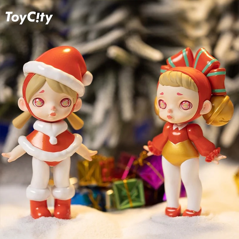 Originální toycity laura vánoce limitovaná edice řada zaslepený skříňka hraček kawaii anime akce schéma sbírání děvče nový rok dárky