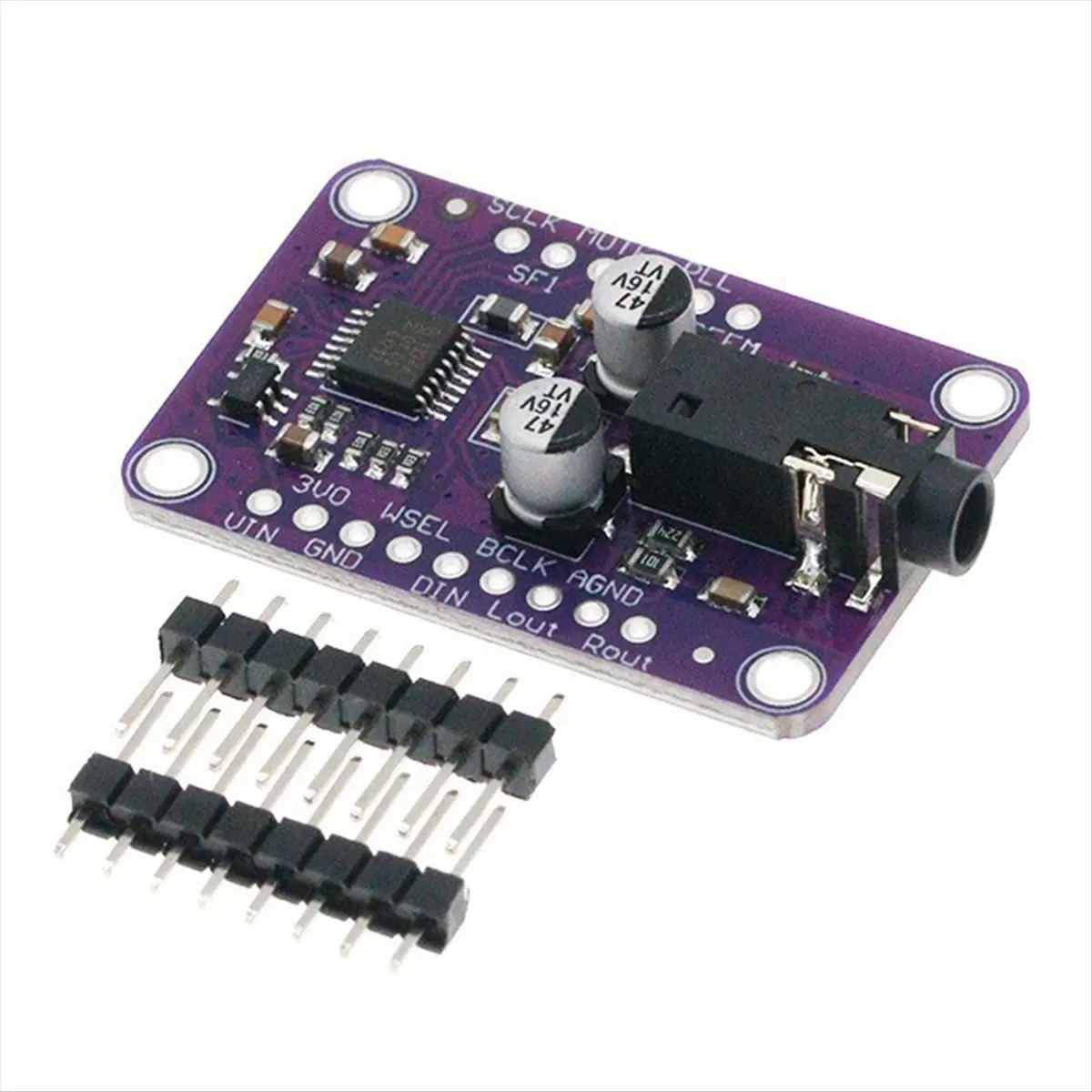 L73A NEW I2S Stereo Module (UDA1334A): 3.3V-5V Audio Decoder Compatible with for
