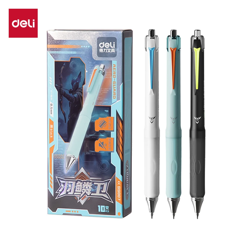 ديلي 5 قطعة 0.5 مللي متر الحبر الأسود هلام أقلام اللوازم المكتبية القرطاسية توقيع القلم مدرسة طالب لوازم هدية قلم حبر جاف