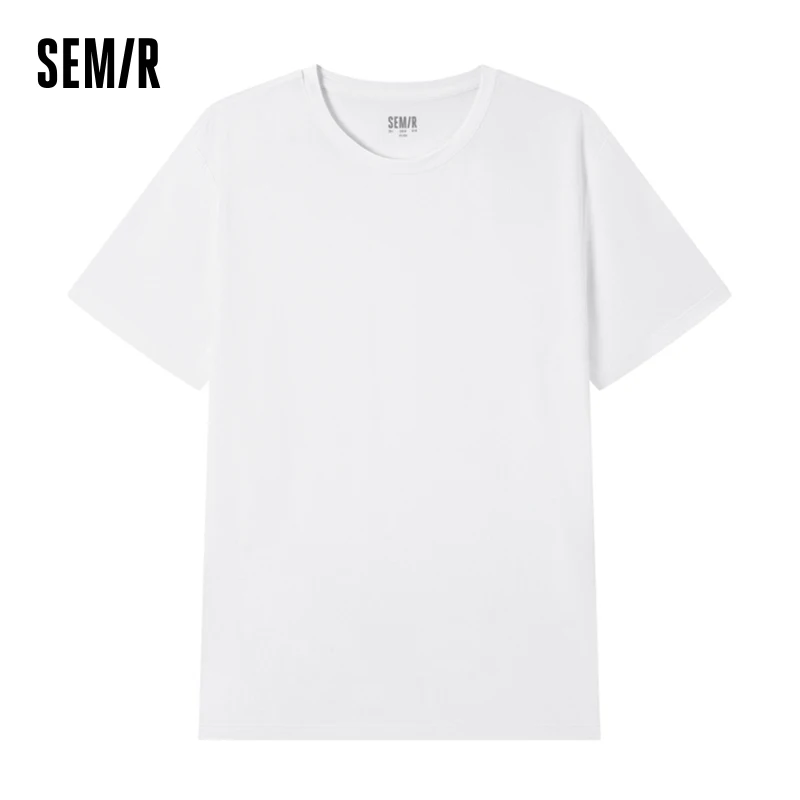 Semir T Shirt Men\'S Solid Color Fashion Moisture Absorption Quick Dry Light Comfort Sports Slim Fit Base Top Underwear Short Sle