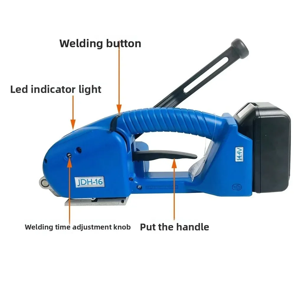 SRD_JDH-16 Handheld Semi Automatic Banding Machine, Industrial Portable Strapping Tool