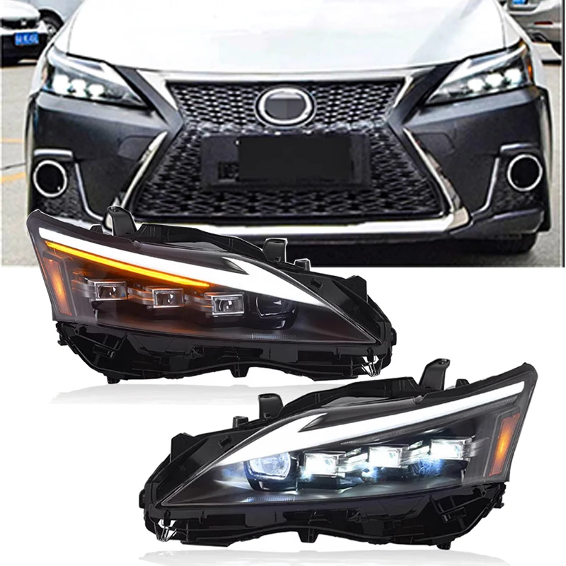 

Car Lights for Lexus CT200 2013-2017 LED Auto Headlight Assembly Upgrade Dynamic Signal Lamp Projector 4 Lens Tool Accessories