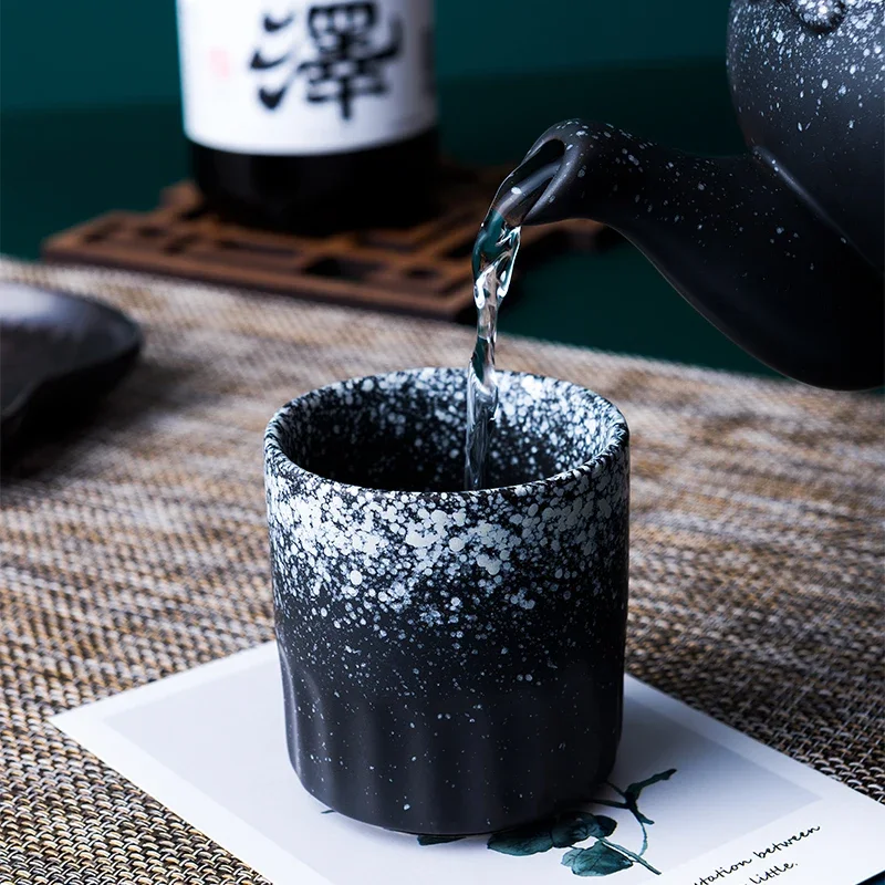 CHANSHOVA-Chinese Retro Style Porcelain Tea Cup, High Temperature Firing Ceramic Teacup, Color Glaze, Coffee Cups, H045, 100ml